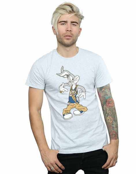

looney tunes men's bugs bunny rapper t-shirt