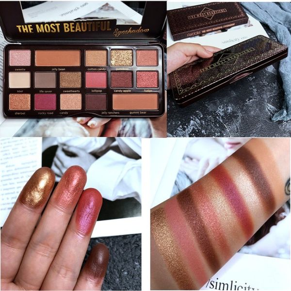 

eye shadow charming eyeshadow palette 16 color makeup pallete shimmer matte pigment powder glitter nude smoky cosmetic