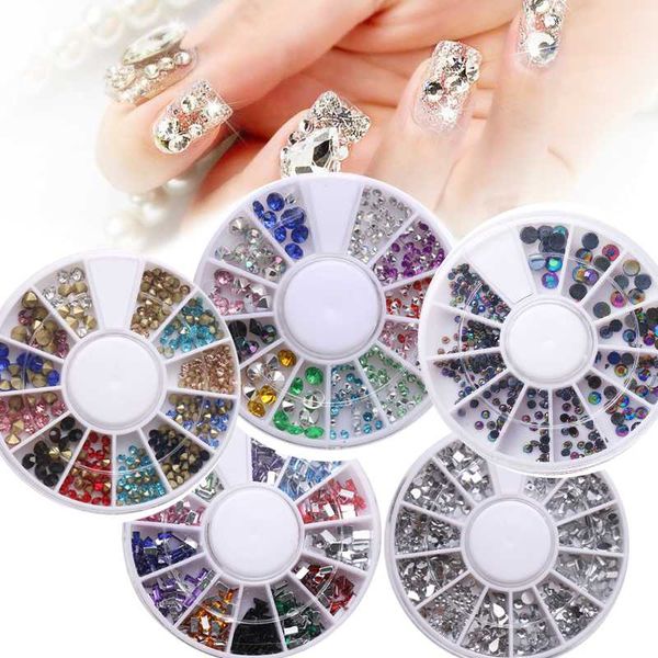 

nail art decorations ay 2021 mixed color rhinestones stones makeup beauty decoration crystals accessories woman tools, Silver;gold