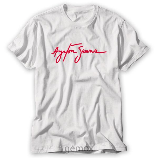 

ayrton senna legend brazilian racer white t-shirt men's 2019 100% cotton brand street wear new 3d slim printed t-shirts