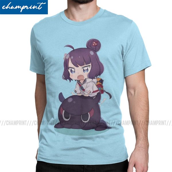 

men's t-shirt katsushika hokusai vintage tees fate grand order fgo game t shirts round collar clothes birthday present