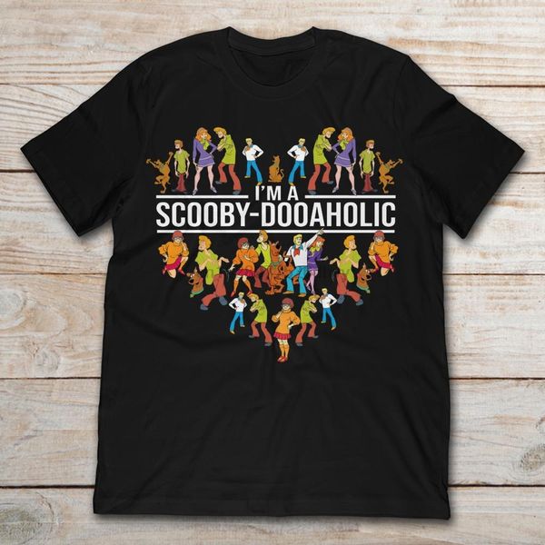 

brand i'm a scooby doo aholic t-shirt men short sleeve t-shirt