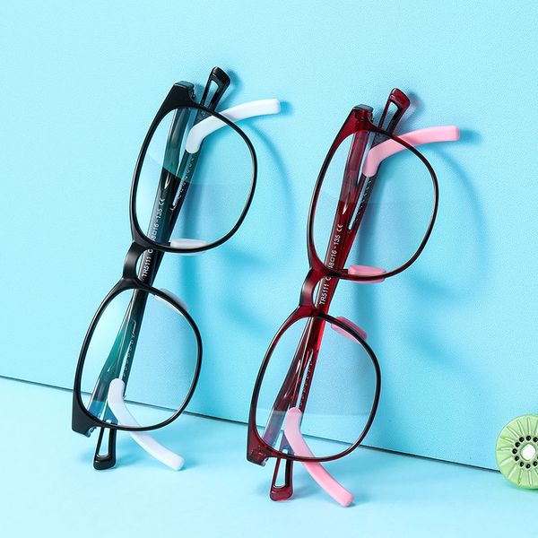 

kids anti-blue light glasses tr90 juniors glasses optical frame teenager computer 2020 square prescription eyeglasses, White;black