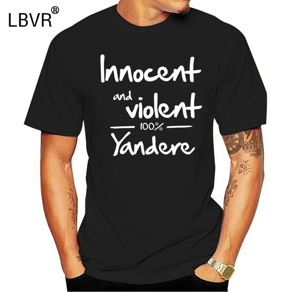 

gecove fashion men s and women yandere manga otaku t-shirts black