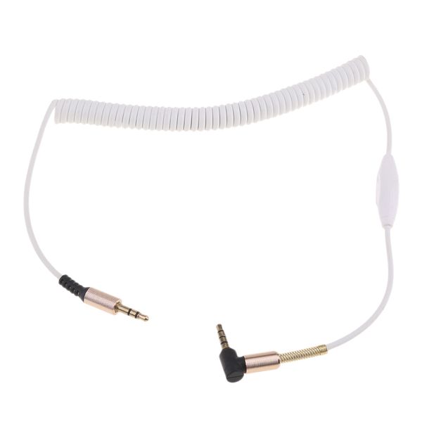 

3.5mm auxiliary aux male to male stereo audio cable cord with mic for car
