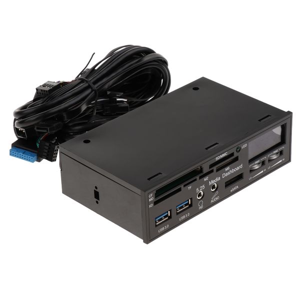 

5,25 usb3.0 панель media controller на передней панели аудио esata порт lcd вентилятора