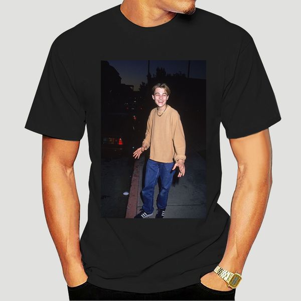 

tshirt short sleeve young leonardo dicaprio t shirt tee wo t-shirt-0429d