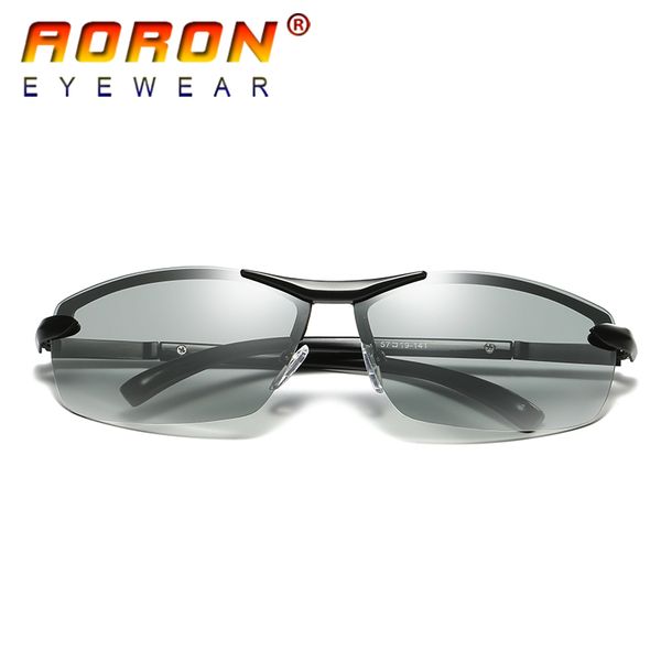 

sunglasses aoron brand pochromic polarized men driving anti glare goggles hd discolour lens sun glasses eyeglasses, White;black
