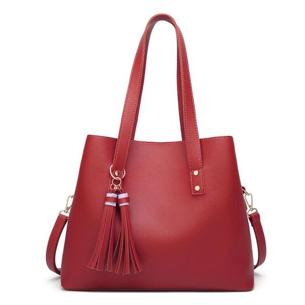 

мода женщин сумки tassel pu кожа totes сумка топ-ручка вышивки crossbody сумки на ремне сумки lady style простые сумки