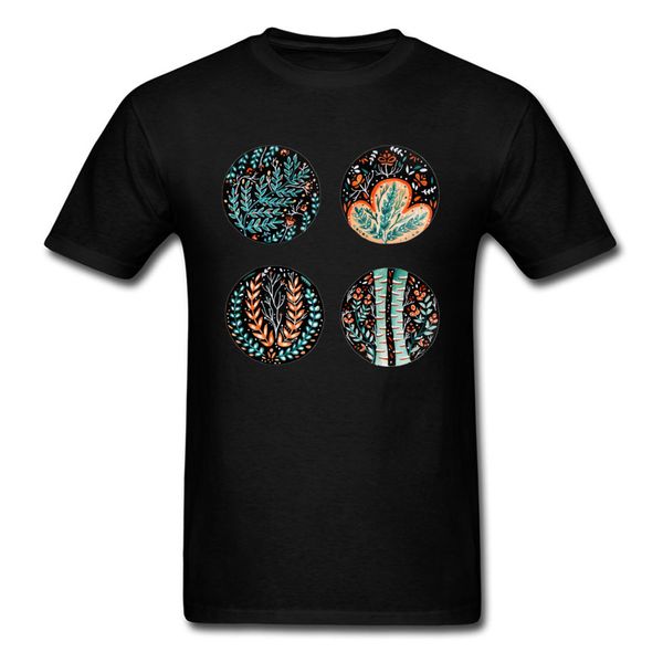 

gallivant in botanic sky 2018 men black t-shirt plant chic drawing male family casual short sleeve t shirts xxxl