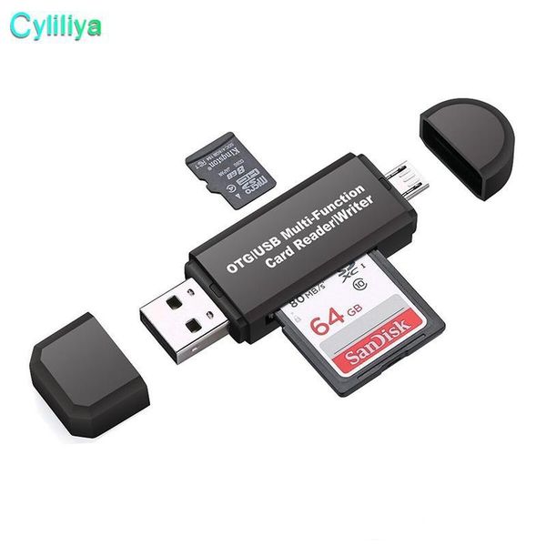 

mini otg card reader high speed usb 2.0 micro sd t-flash tf memory otg card reader for mobile phone tablet pc card reader