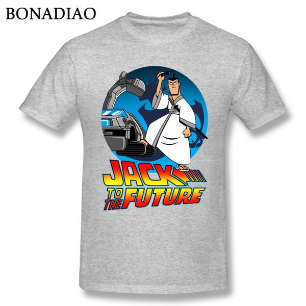 

забавный самурай джек футболка мужской хлопок anime cartoon tee camiseta