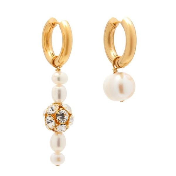 

bijoux boho natural freshwater pearl earrings baroque large pearl material ab women's earrings new charm statement jewelry 2020, Silver