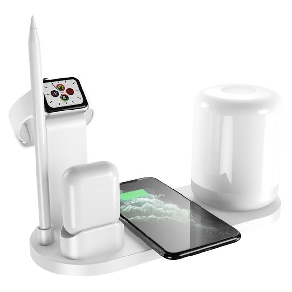 

qc 3.0 7 in 1 wireless charging pads, clear qi wireless fast charger charging pad