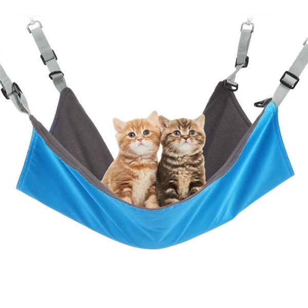 

cat beds & furniture 1pcs warm hanging bed mat soft hammock summer pet kitten cage cover cushion for dog supplies