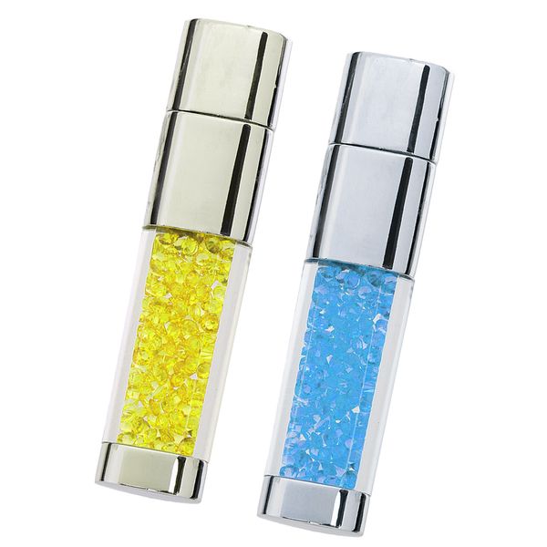 

2pcs 32gb crystal usb flash pen and thumb drive memory stick storage