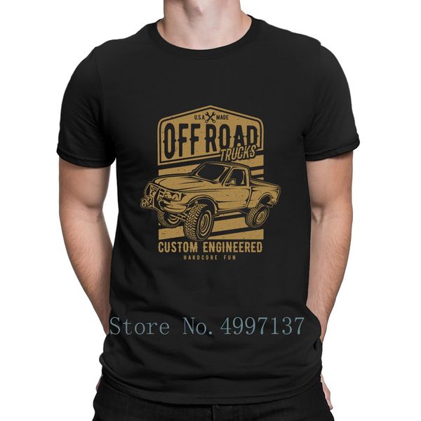 

off road pickup truck t shirt spring leisure s-xxxl original anti-wrinkle short sleeve basic print shirt
