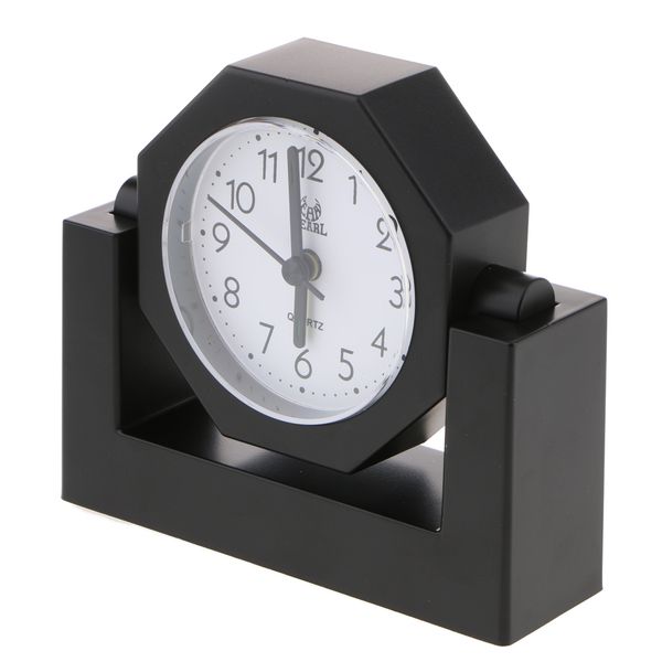 

deskswivel quartz clock alarm clock bedroom home travel clock