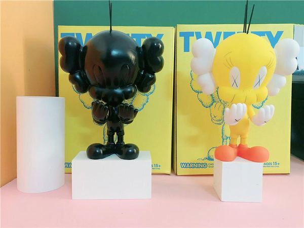 

20cm 0.5kg originalfake kaws companion very cute tweety toy for original box kaws action figure model decorations kids gift