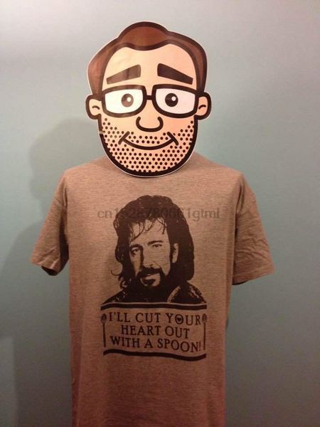 

robin hood alan rickman t-shirt (sheriff of nottingham spoon) - grey marl