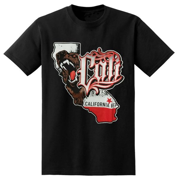 

калифорния карта мужчины cali футболка прохладный tops tee shirt новый diy дизайн