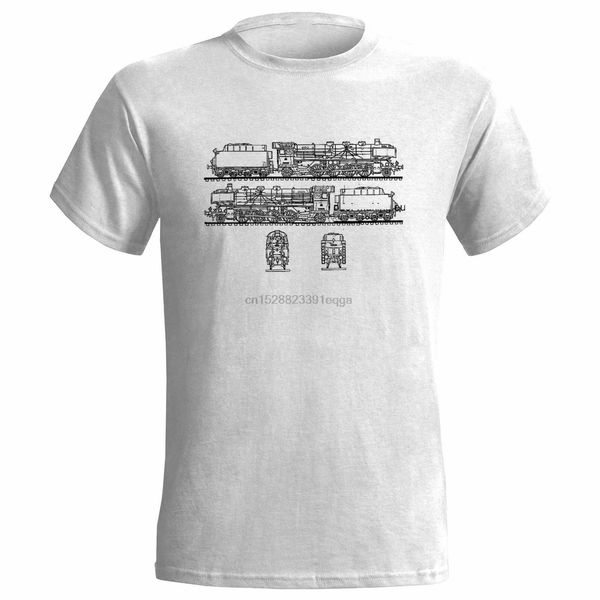 

drb 41 steam locomotive blueprint mens t shirt class railway german goods train new men t-shirt