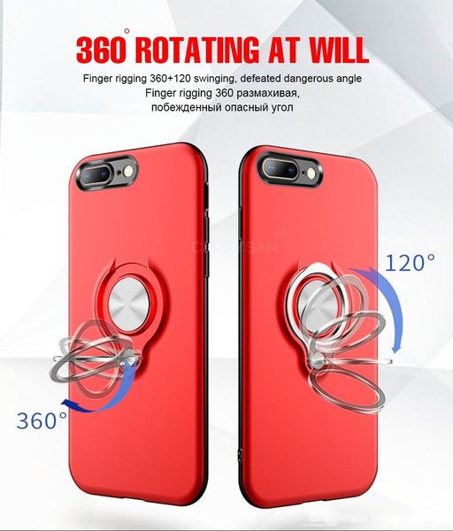 

luxury shockproof ring holder case on the for iphone xr xs max x 6 6s 7 8 phone case cover for iphone 6 6s 7 8 plus armor case
