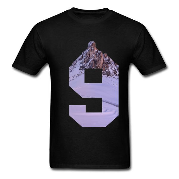 

nine and mountain t shirt europe tee-shirt men custom t-shirts 100% cotton tshirt father day short sleeve graphic clothes