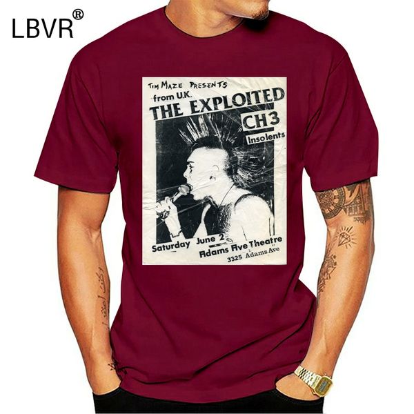 

the exploited t shirt uk subs agnostic front discharge punk rock graphic tee 011403