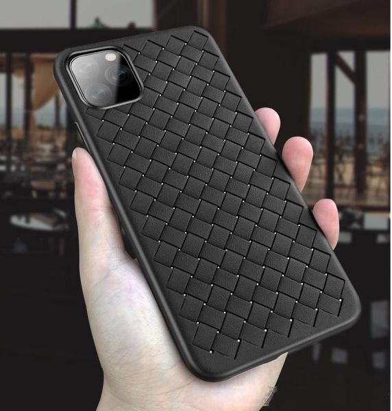 

iphone 11 case weave texture design ultra thin slim anti-scratch flexible tpu breathable radiating protective premium for iphone11