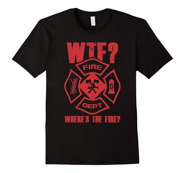 

2019 новое лето высокого качества tee shirt wtf где пожарный департамент пожарной пожарный футболка прохладный футболки