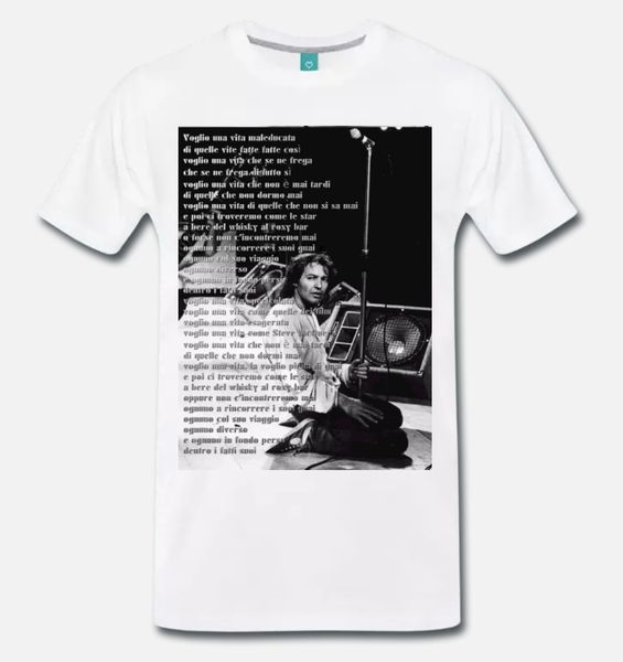 

t-shirt vasco rossi komandante cantautore rock vita spericolata s-m-l-xl-2xl-3xl