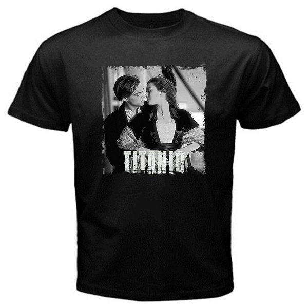 

2019 cool titanic movie leonardo kate t-shirt black basic tee tee