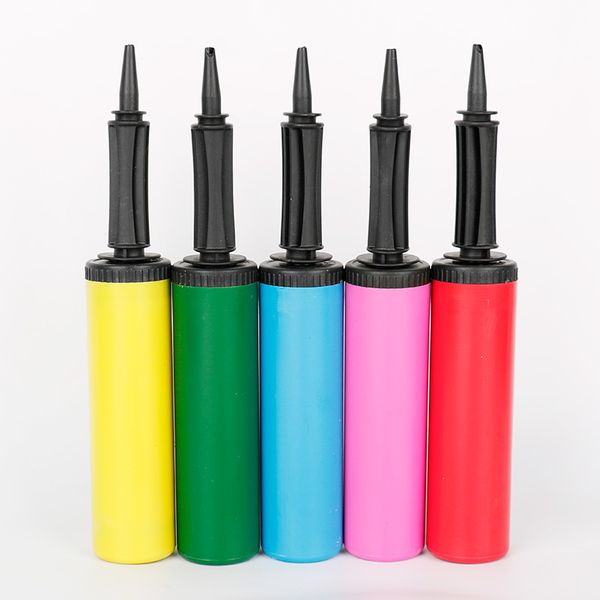 

party decoration 1pc plastic hand balloon pump for latex and foil globos air inflator toys accessories tools