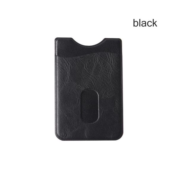 

men business leather card holder sticker adhesives credit id card mobile phone back pocket wallet case stickers