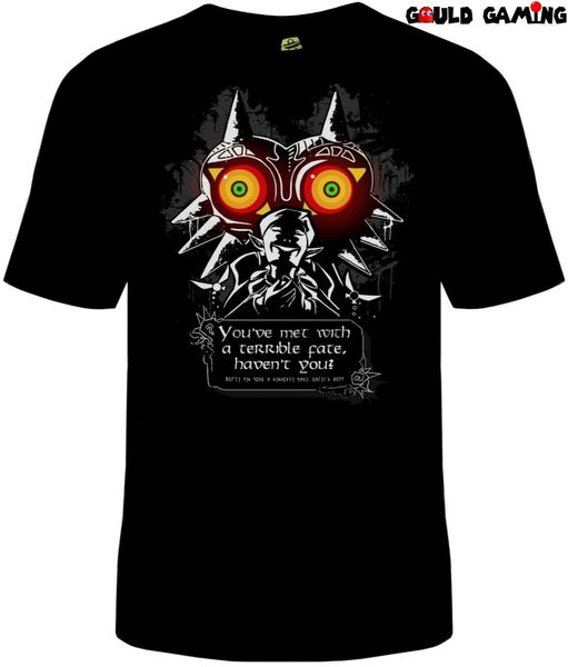 

majoras mask legend of zelda t shirt cotton funny n64 link new