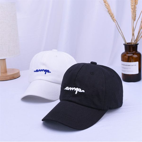 

kids adults baseball cap embroidery letter casquette cham snapbacks men women visor caps hip hop cap spring sports hats pion sunhat 5 colors, Yellow