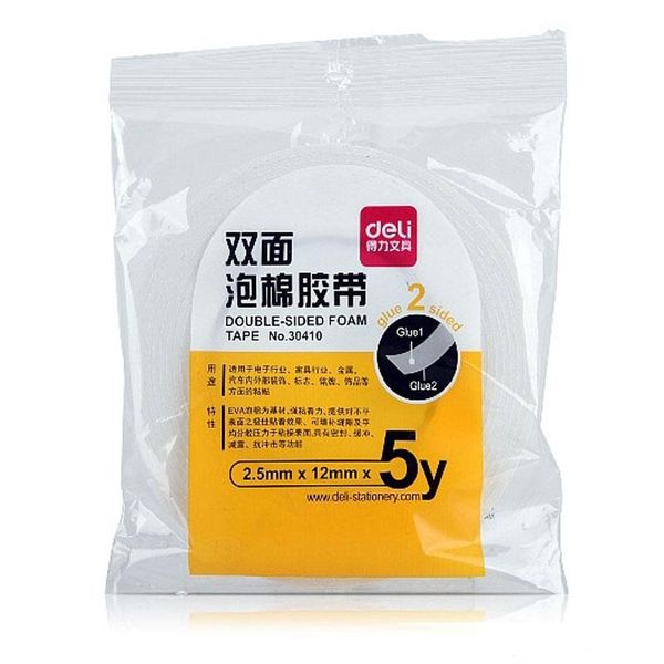 

3 size double sided foam adhesive packing tapes for office school business industrial furniture electronics industry