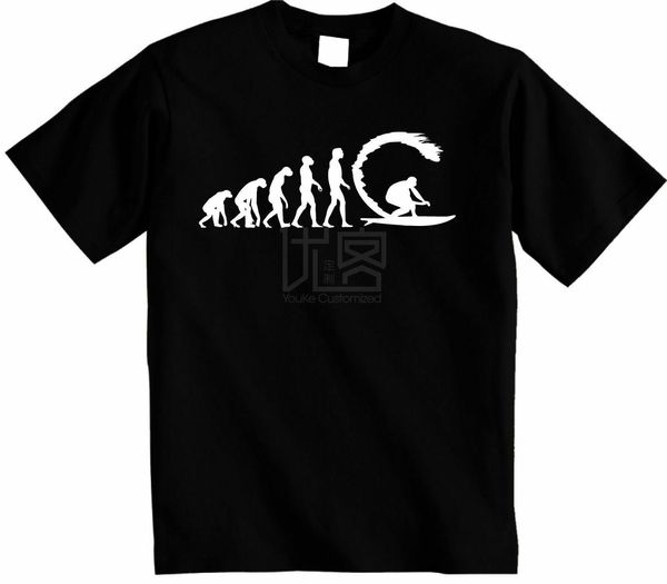 

surfing t-shirt evolution of a surfer t shirt evolve surfing tee uk style natural cotton o-neck tee shirt