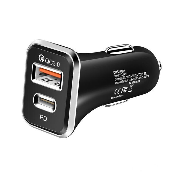 

pd car charger type-c charger usb phone charger qc 3.0 for iphone 11 xs car accessories for traveling