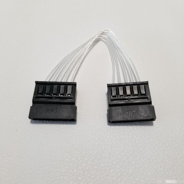 

sata power supply extension cable female to female clear siver 20cm for h81t motherboard connection