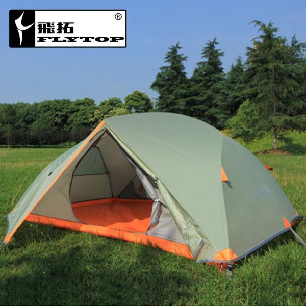

fly2 person professional ultralight camping tent outdoor camping tent aluminium alloy waterproof double layer hiking
