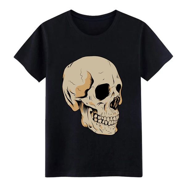 

men's skull head t shirt customize tee shirt round collar original famous fashion spring autumn slim shirt
