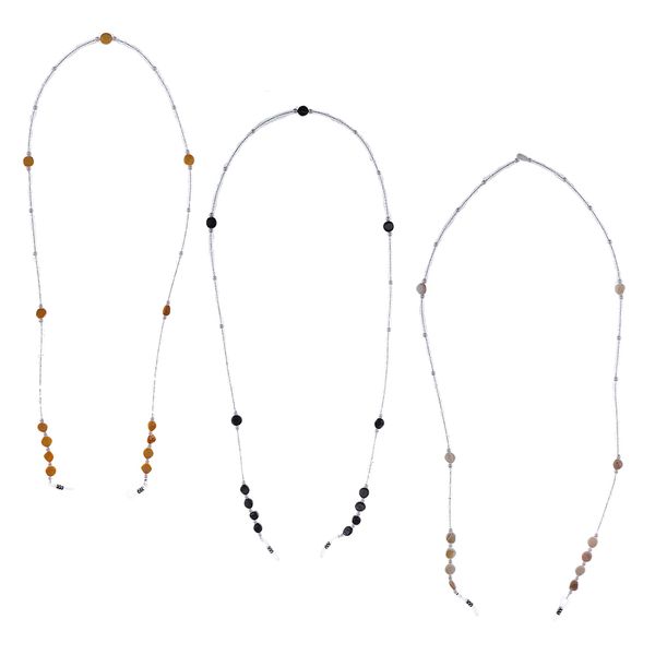 

3 pieces eyeglass cord chain necklace eyewear neck strap 3 color mixed