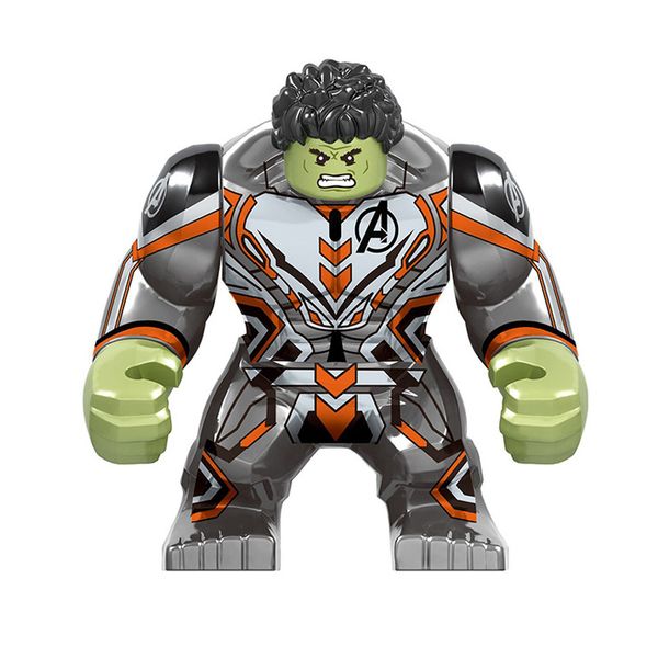 

large super hero toy action figure with quantum shirt avengers iron man hulk black pather war machine spider man building blocks brick 142
