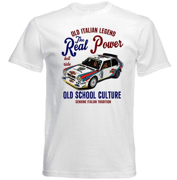 

vintage italian car lancia delta s4 new cotton 2019 summer men's street style men printing on t shirts