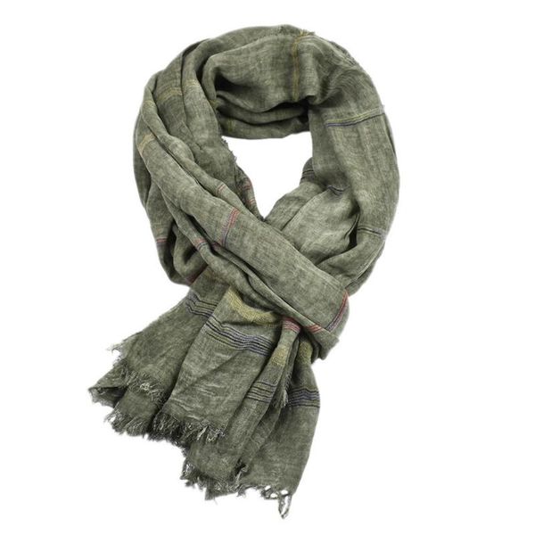

cotton scarves men stripe crinkle long scarf autumn winter christmas scarf 90x190cm for outdoor, Blue;gray