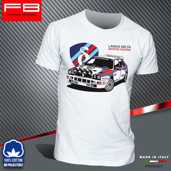 

lancia delta martini evoluzione hf integrale rally legend brand clothes summer 2019 crew neck men's awesome shirts