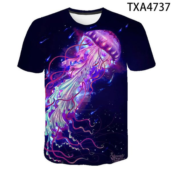 

new jelly fish boy girl cool 3d print shirts anime humor kawaii men clothing