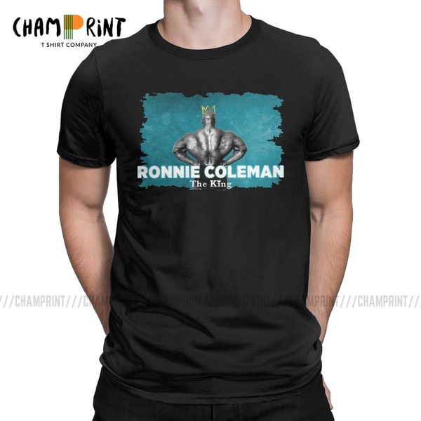 

men t-shirt ronnie coleman fashion tees short sleeve gym fit fitness bodybuilding t shirts crewneck clothes birthday gift